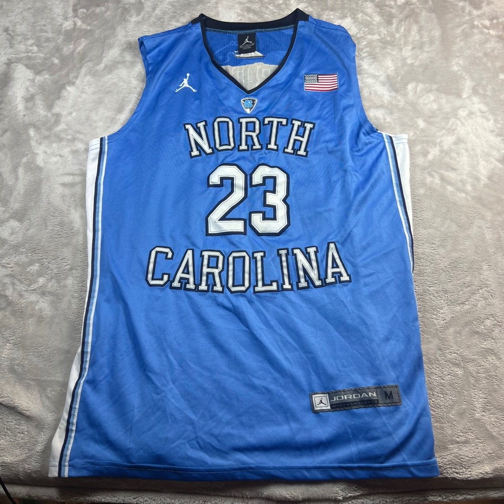 Jordan Men's Medium Basketball Jersey Blue North Carolina Tar Heels Jordan 23